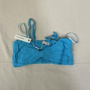 CELLECCI light blue‎ lace-up crop